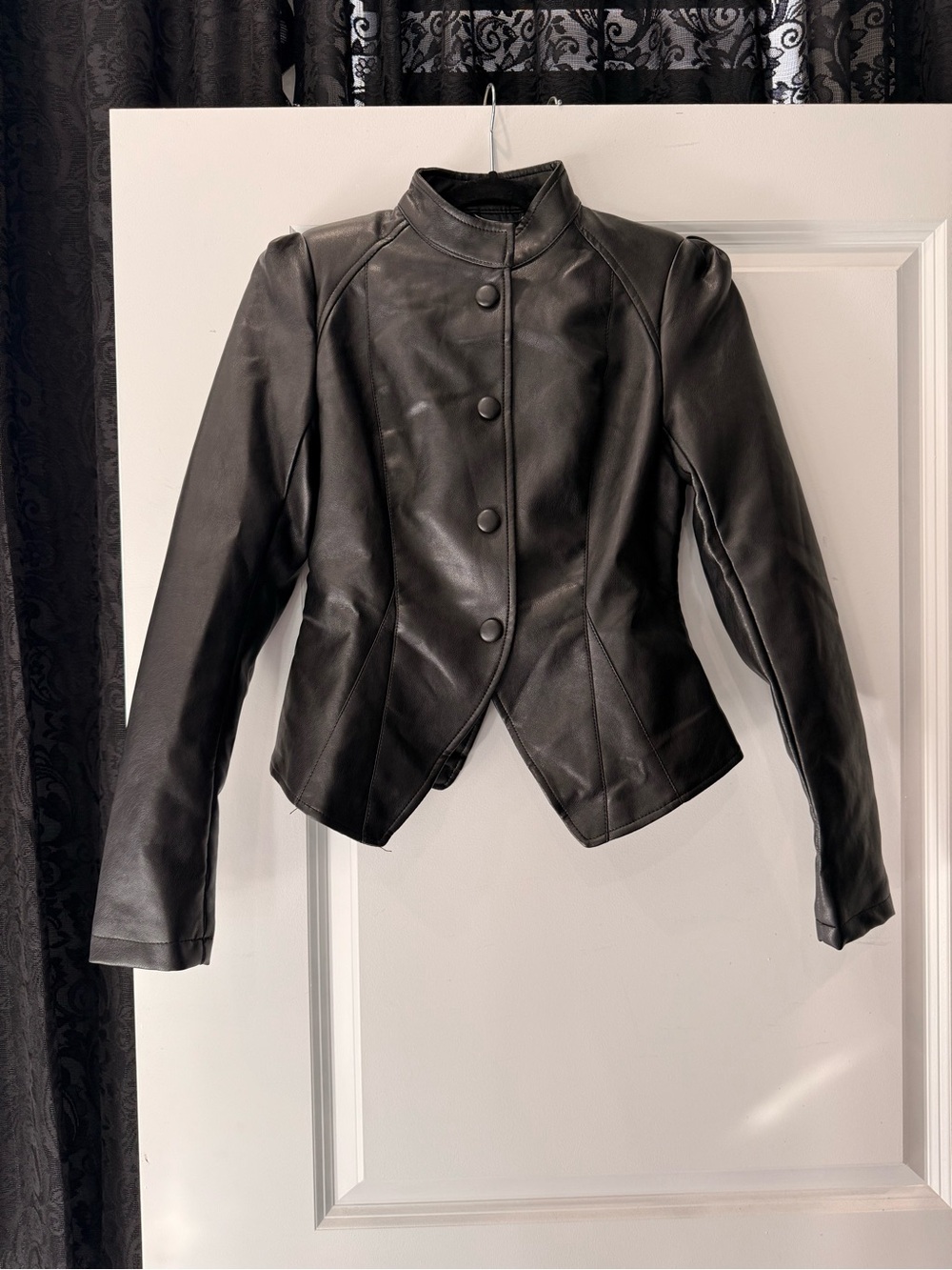 NWT Fashion Nova Faux Denim Jacket